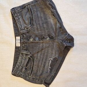 Free People Cuffed Denim Shorts 28